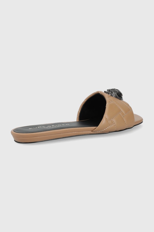 Kurt Geiger London klapki skórzane Kensington 8496148109.CAMEL brązowy SS22