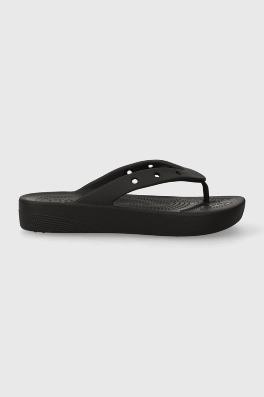 Σαγιονάρες Crocs Classic Platform Flip ίσια πλατφόρμα μαύρο 207714.001