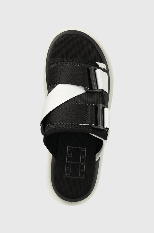 Šľapky Tommy Jeans čierna EN0EN01802.BDS.FLATFOR