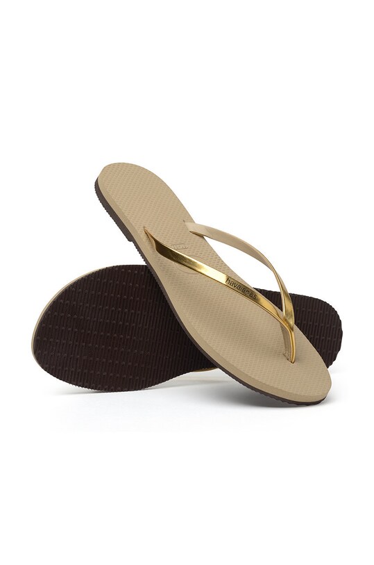 Havaianas slapi You Metallic H4135102.9371P aur