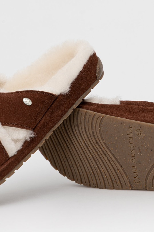 Obuwie Emu Australia kapcie Mayberry Corky W12668.TAWN brązowy