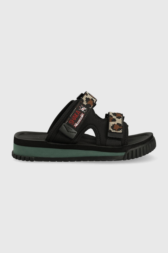 Shaka klapki tekstylny czarny 433106