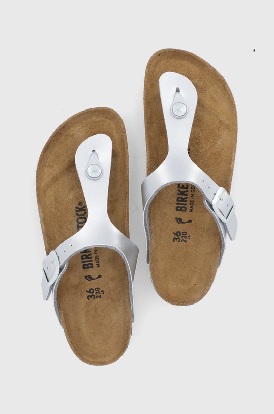 Dětské žabky Birkenstock stříbrná 1019192.36.39