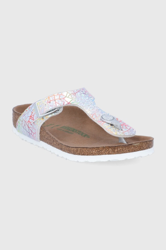 Birkenstock japonki dziecięce Gizeh 1022193.30.35 srebrny SS22