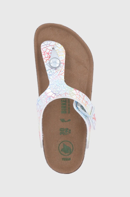 Birkenstock japonki dziecięce Gizeh srebrny 1022193.30.35