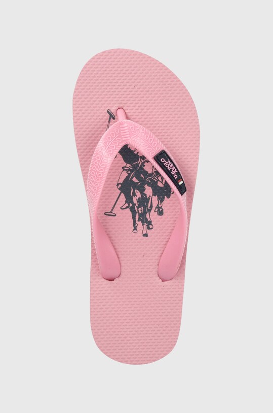 Παιδικές σαγιονάρες U.S. Polo Assn. ροζ VAIAK001K.2G1.PIN002