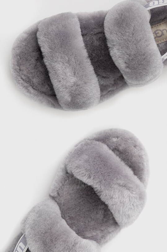 UGG kapcie wełniane dziecięce Oh Yeah szary 1115752K.SAMT