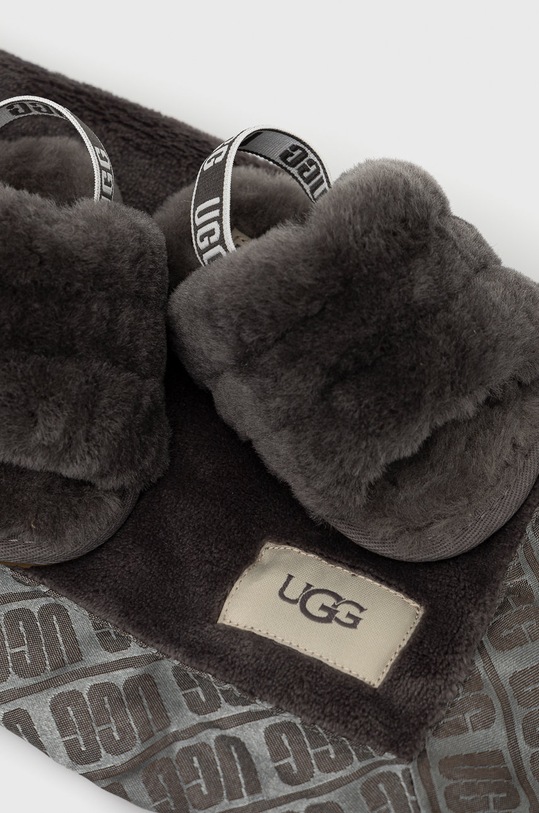 UGG kapcie dziecięce Fluff Slide And Lovey 1124941I.CHRC szary