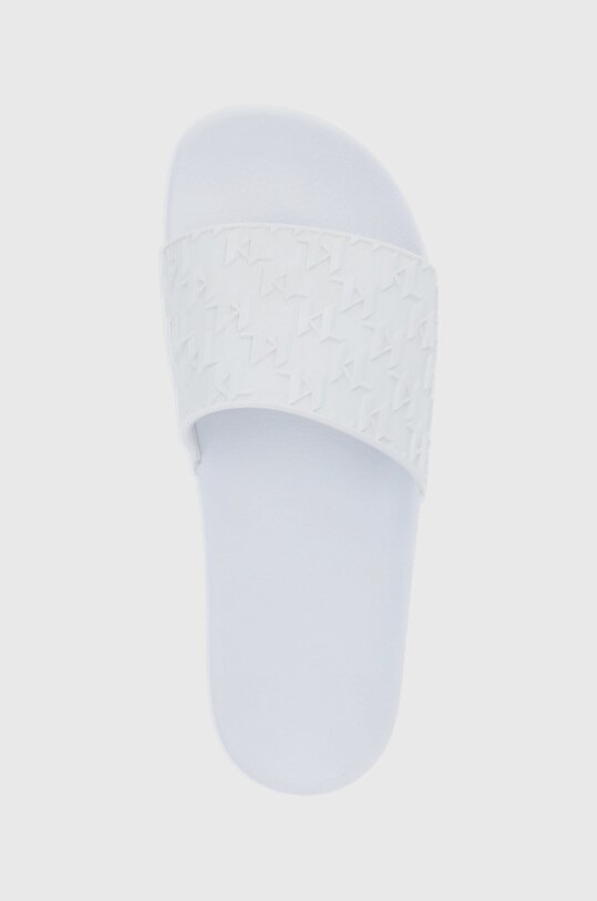 Karl Lagerfeld papuci Kondo alb KL70003.V11