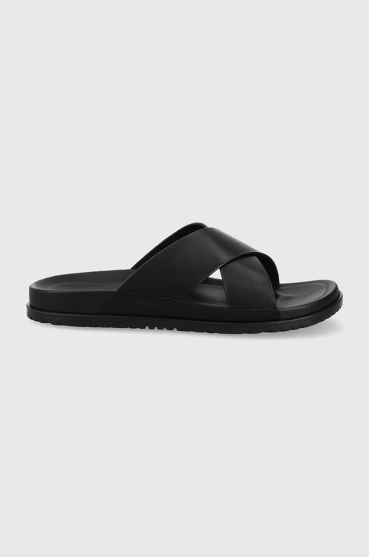 UGG klapki skórzane Wainscott Slide czarny 1117476.BLLE