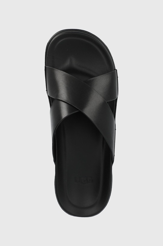 UGG klapki skórzane Wainscott Slide czarny 1117476.BLLE