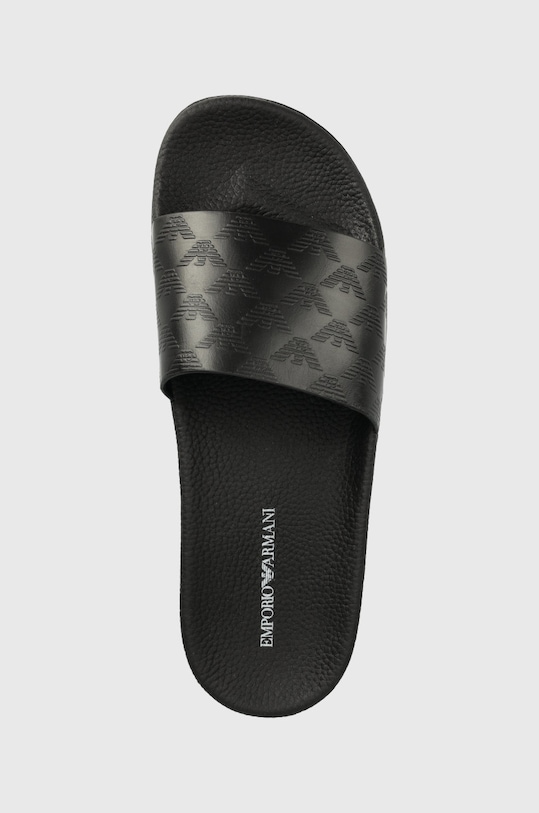 Emporio Armani slapi de piele negru X4P114.XF622.00002