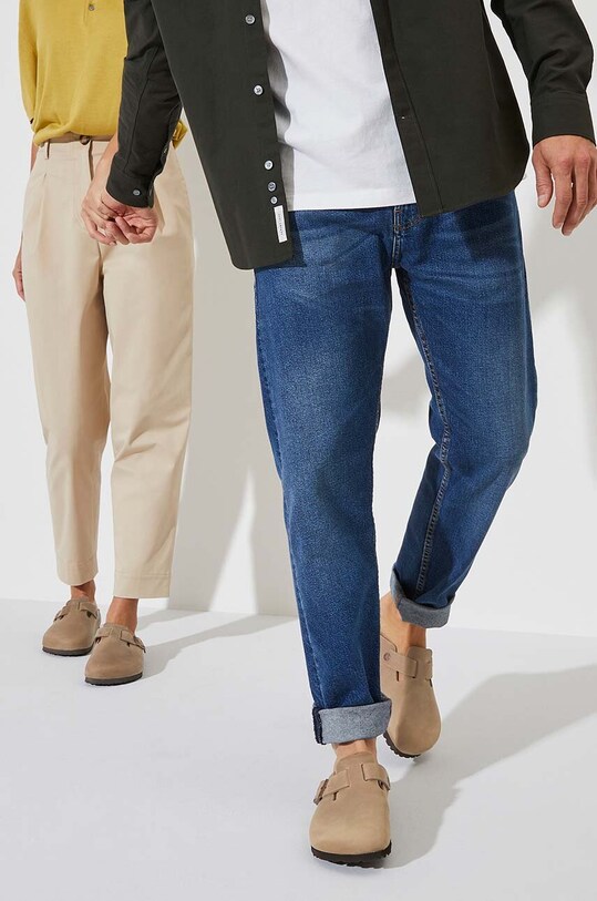 Чехли от набук Birkenstock Boston 960811