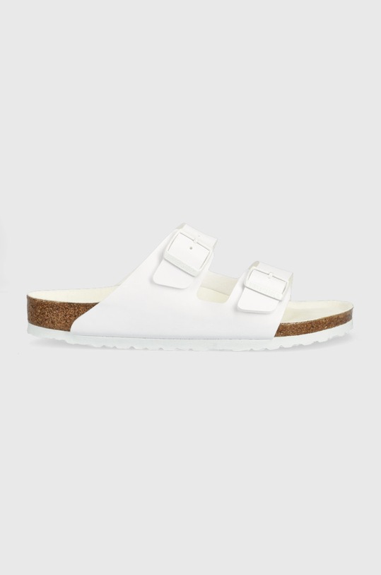 Birkenstock klapki Arizona imitacja skóry licowej biały 1019061