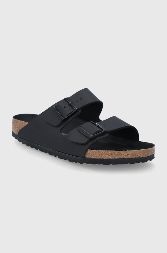 Birkenstock Arizona Birko Flor Black Black Foot Bed 1019098 black SS25