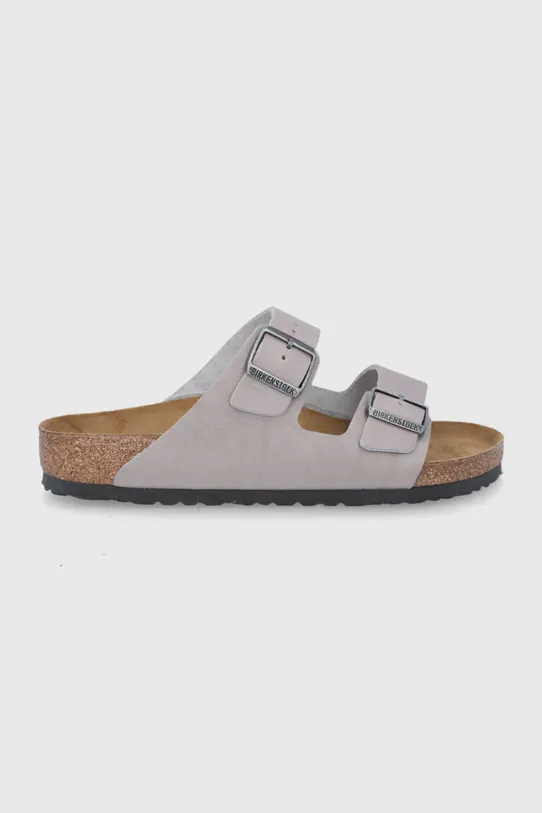 Kožené šľapky Birkenstock Arizona sivá 1022443