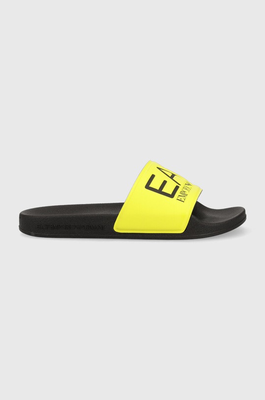 Pantofle EA7 Emporio Armani plochý žlutá XCP001.XCC22.M561