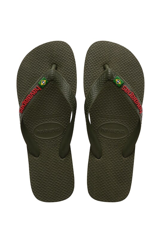 Σαγιονάρες Havaianas Brasil φλατ πράσινο H4110850.0869P