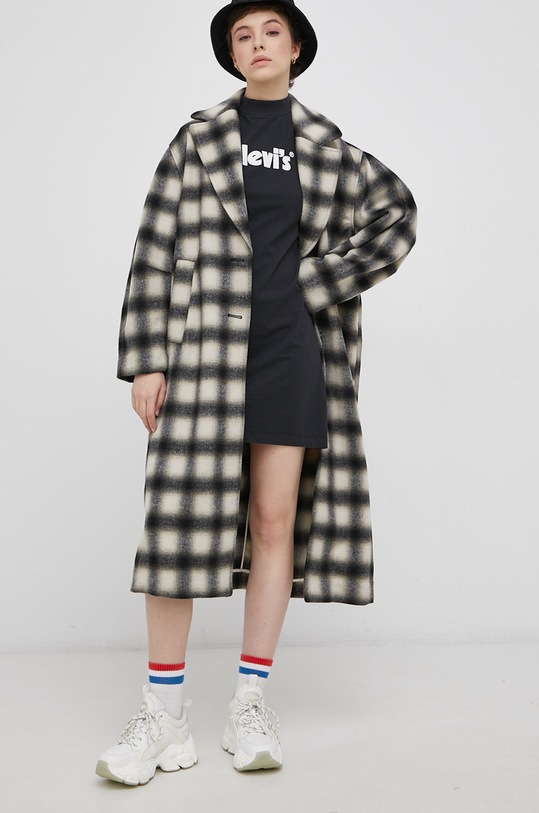 Levi's Płaszcz z domieszką wełny bez kaptura multicolor A1634.0000