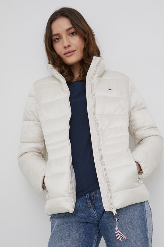 Bunda Tommy Jeans jemné zateplenie béžová DW0DW09340.PPYY