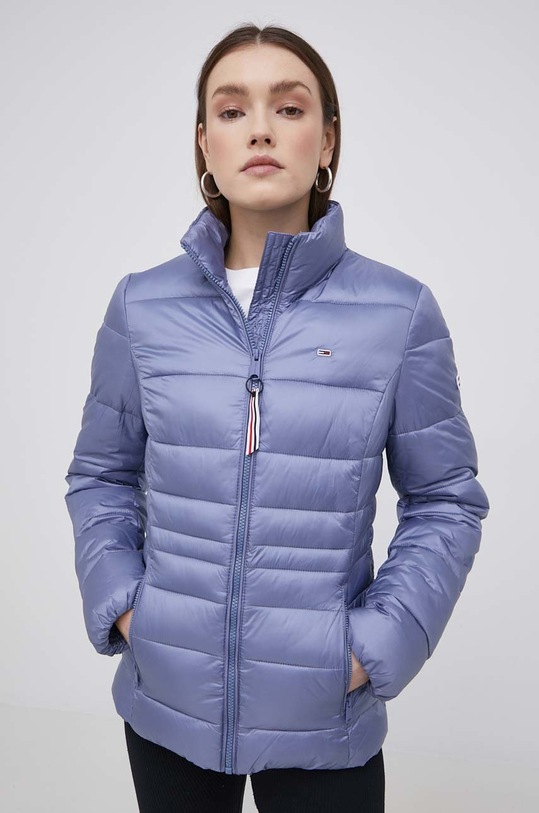 Bunda Tommy Jeans jemné zateplenie fialová DW0DW09340.PPYY