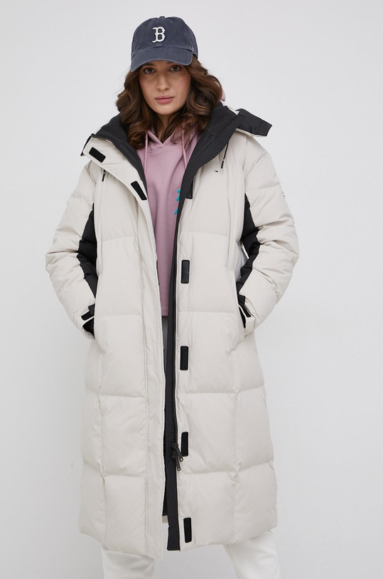 Pernata jakna Tommy Jeans DW0DW11842.PPYY bež SS22