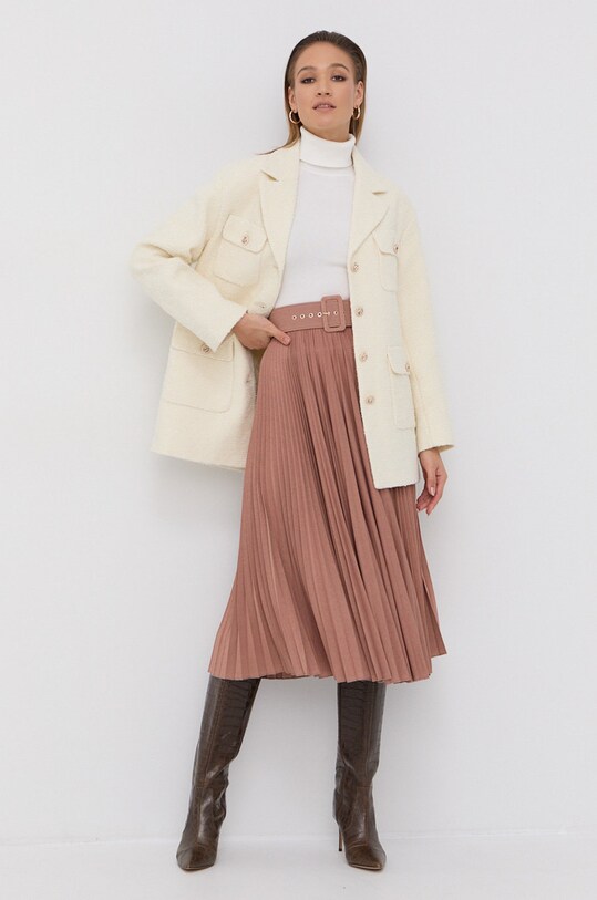 Miss Sixty Palton din lână 6N4MJ4640000 bej SS22