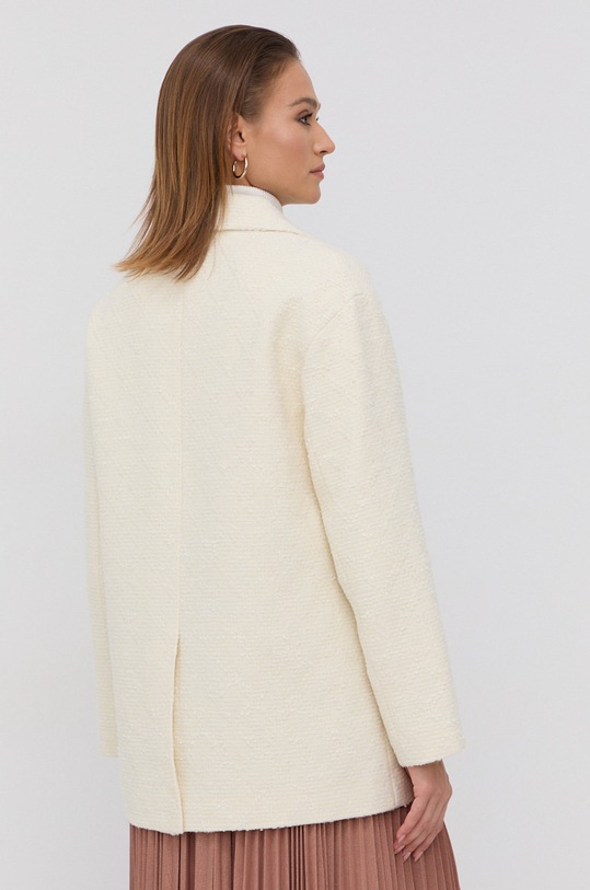 Odzież Miss Sixty Płaszcz z domieszką wełny 6N4MJ4640000 beżowy