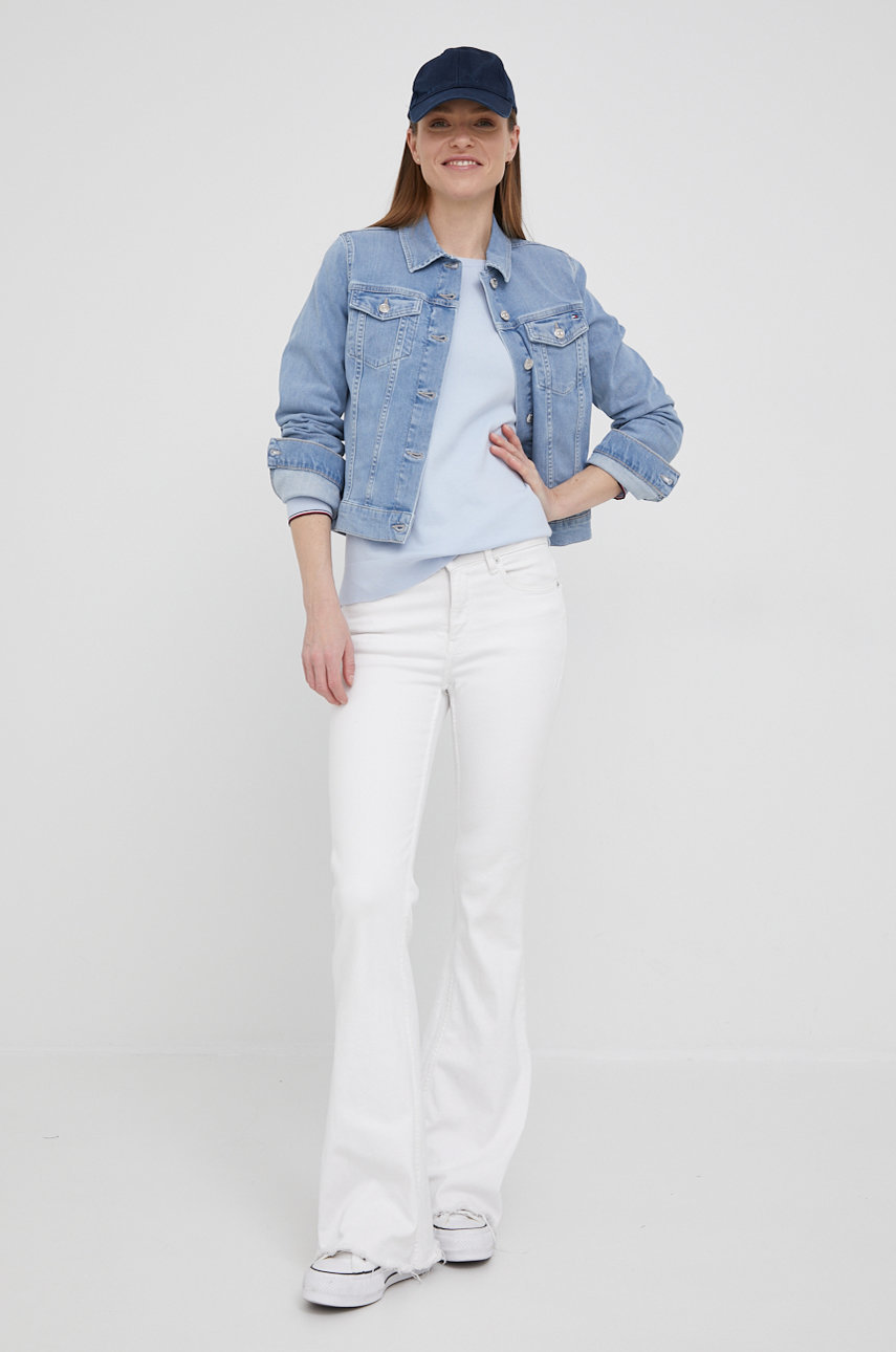 Дънково яке Tommy Hilfiger WW0WW34582.PPYY син SS22