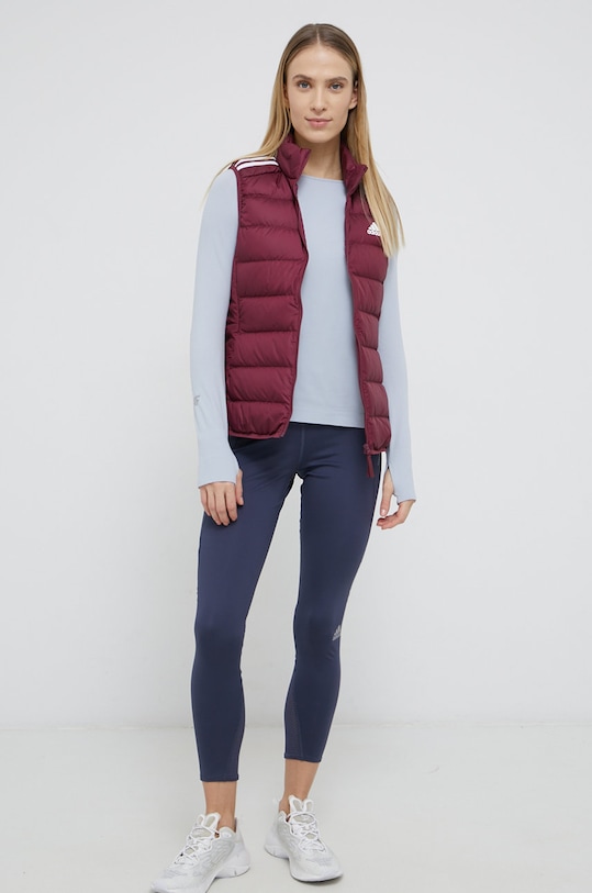 Páperová vesta adidas Performance GT9147 fialová SS22