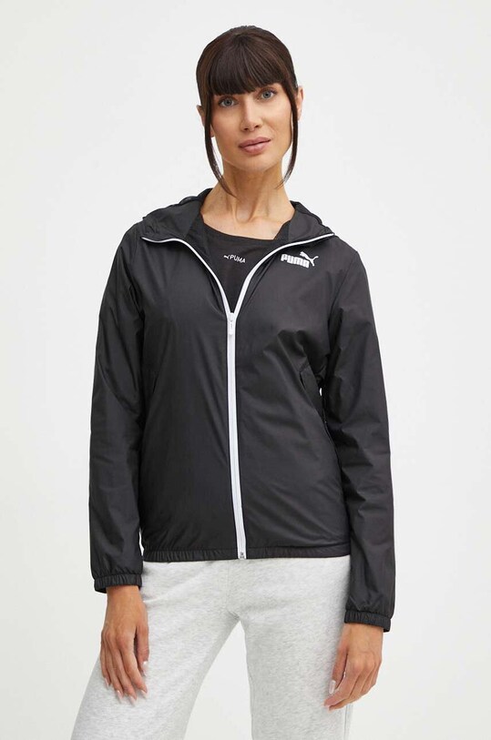 Puma windbreaker Essentials Solid cu captuseala negru 847494