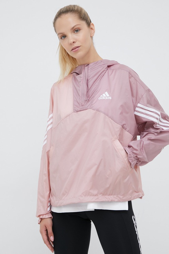 adidas Performance wiatrówka pozostałe różowy H65723