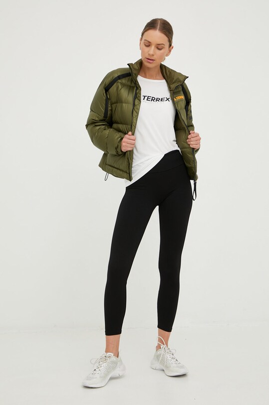 adidas TERREX geacă sport din puf Utilit GQ3672 verde AW22