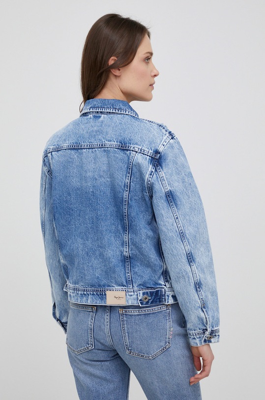Odzież Pepe Jeans kurtka jeansowa Rose PL402053WR4.000 granatowy