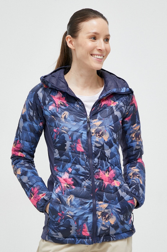 Športová bunda Columbia Powder Pass tmavomodrá 1773211