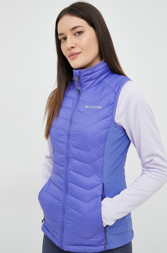 Sportski prsluk Columbia Powder Pass za prijelazno razdoblje ljubičasta 1832222