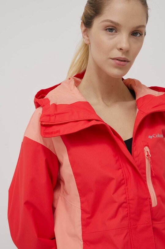 Columbia kurtka outdoorowa Hikebound czerwony 1989253