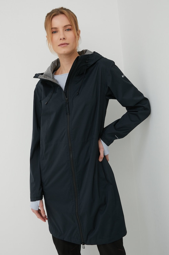 Куртка outdoor Columbia Weekend Adventure з капюшоном чорний 1989263