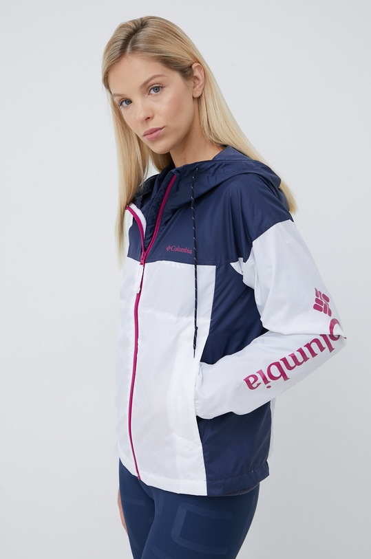 Oblečenie Vetrovka Columbia TERREXFlash Challenger 1989503 biela