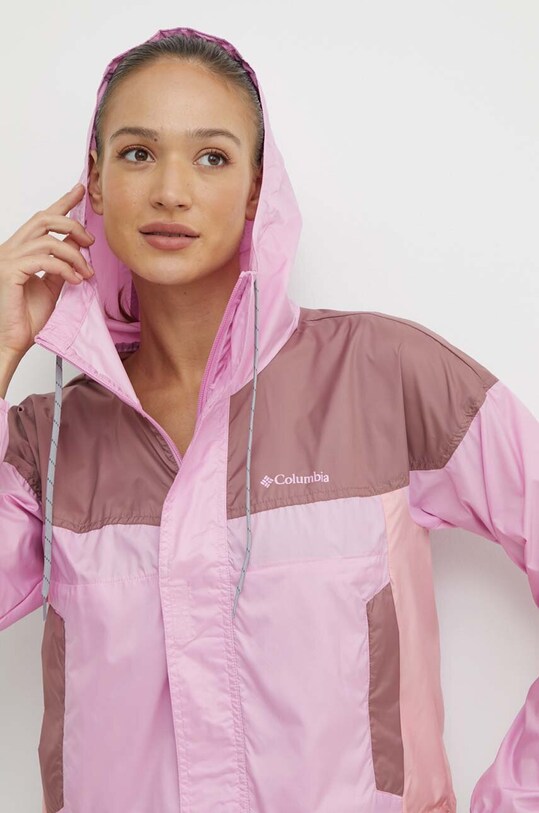 Turistická bunda Columbia Flash Challenger ružová 1989511