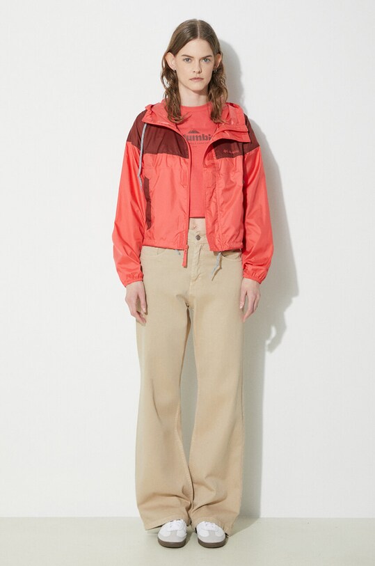 Яке за спортове на открито Columbia Flash Challenger 1989511 червен SS24