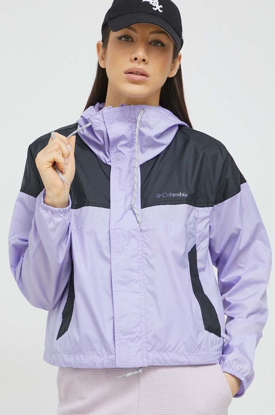 Columbia kurtka outdoorowa Flash Challenger 1989511 fioletowy