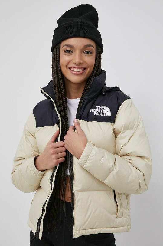 Pernata jakna The North Face W 1996 Rtro Npts Jkt Planet friendly bež NF0A3XEO3X41
