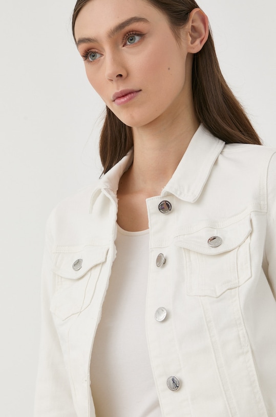 Morgan kurtka jeansowa biały 221.VPOM1