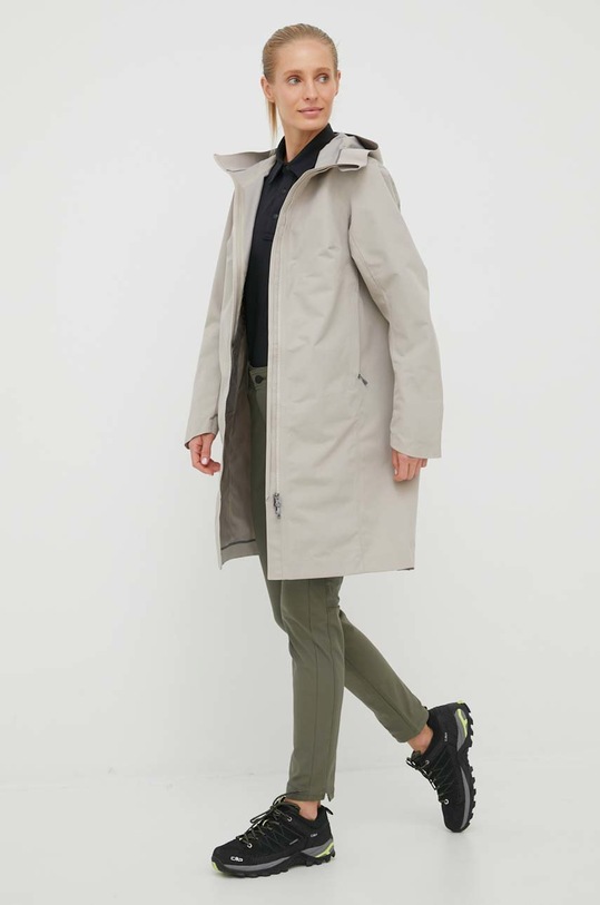Houdini płaszcz przeciwdeszczowy pozostałe beżowy 148624