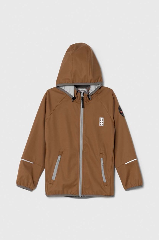 Otroška jakna Lego S kapuco rjava 11010390