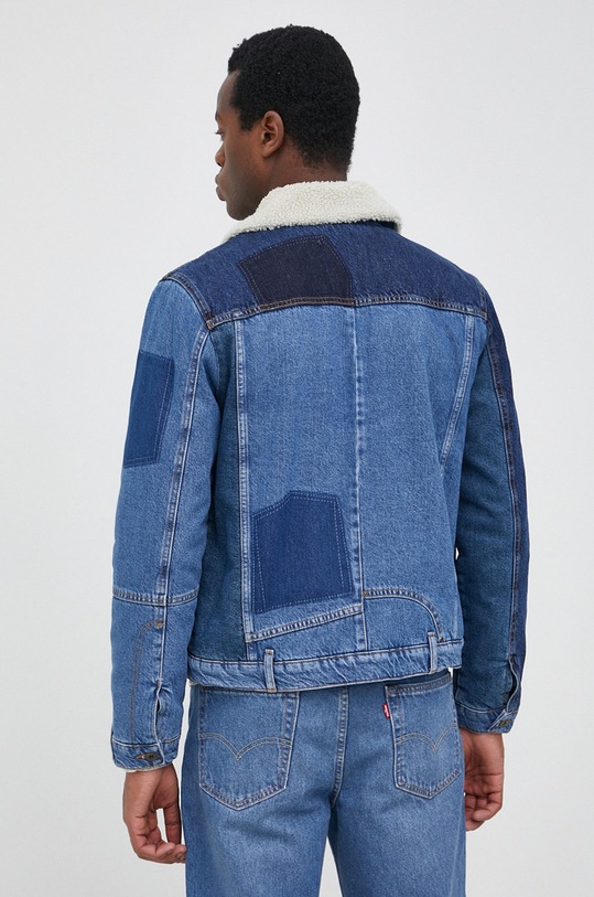 Odzież Desigual kurtka jeansowa 22SMED01 22SMED01 niebieski