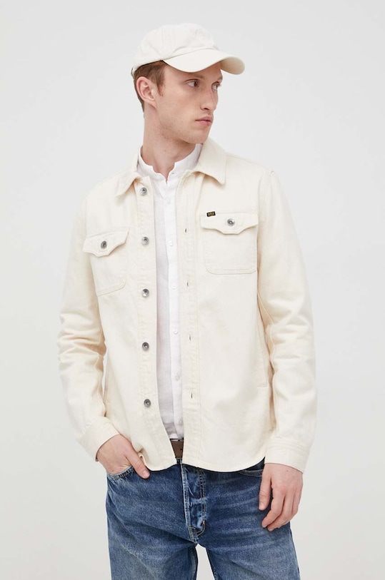 Tiger Of Sweden kurtka jeansowa bez kaptura beżowy T70164002