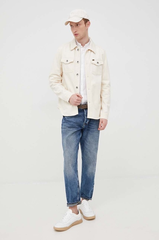Tiger Of Sweden kurtka jeansowa T70164002 beżowy SS22
