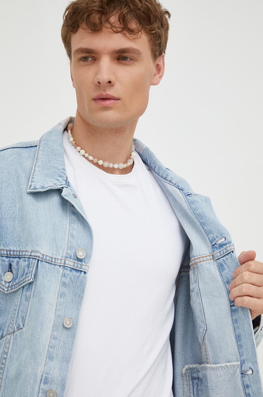 Levi's kurtka jeansowa PRIDE A0054.0001 niebieski